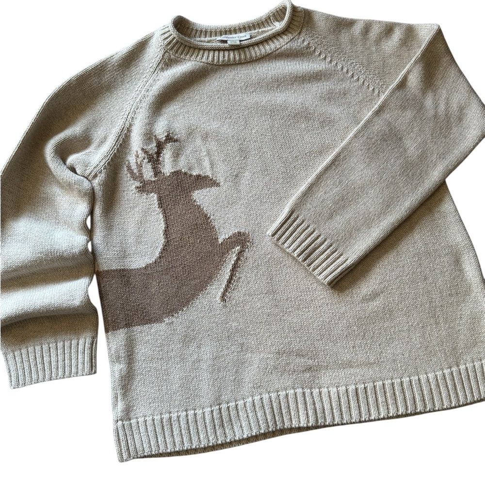 Coldwater Creek Women’s Reindeer Roll Neck Sweater XL